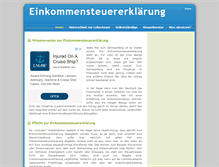 Tablet Screenshot of einkommensteuererklaerung.net